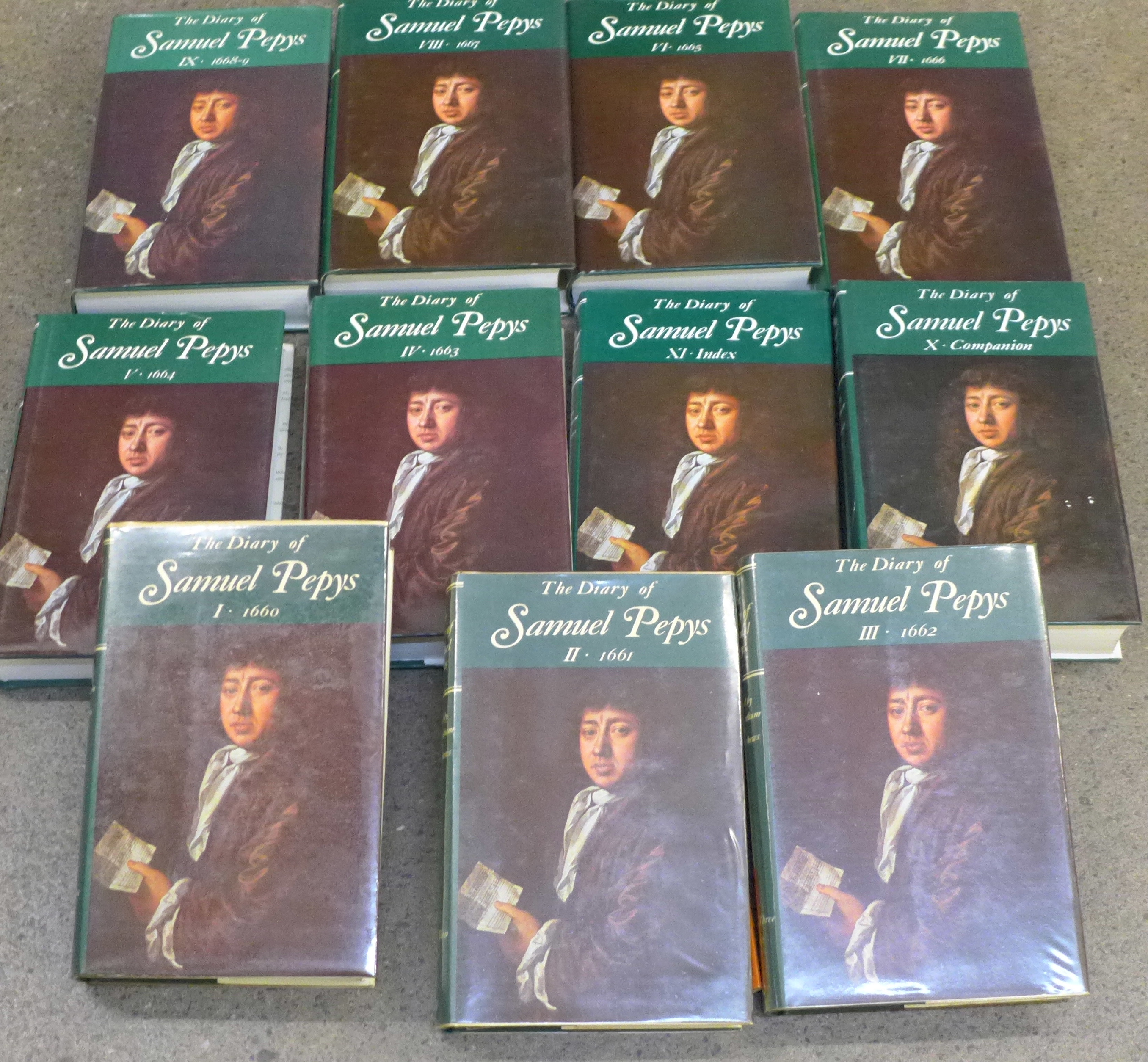 The Diary of Samuel Pepys, no. 1-11, published 1970s/80s by G Bell & Sons Ltd