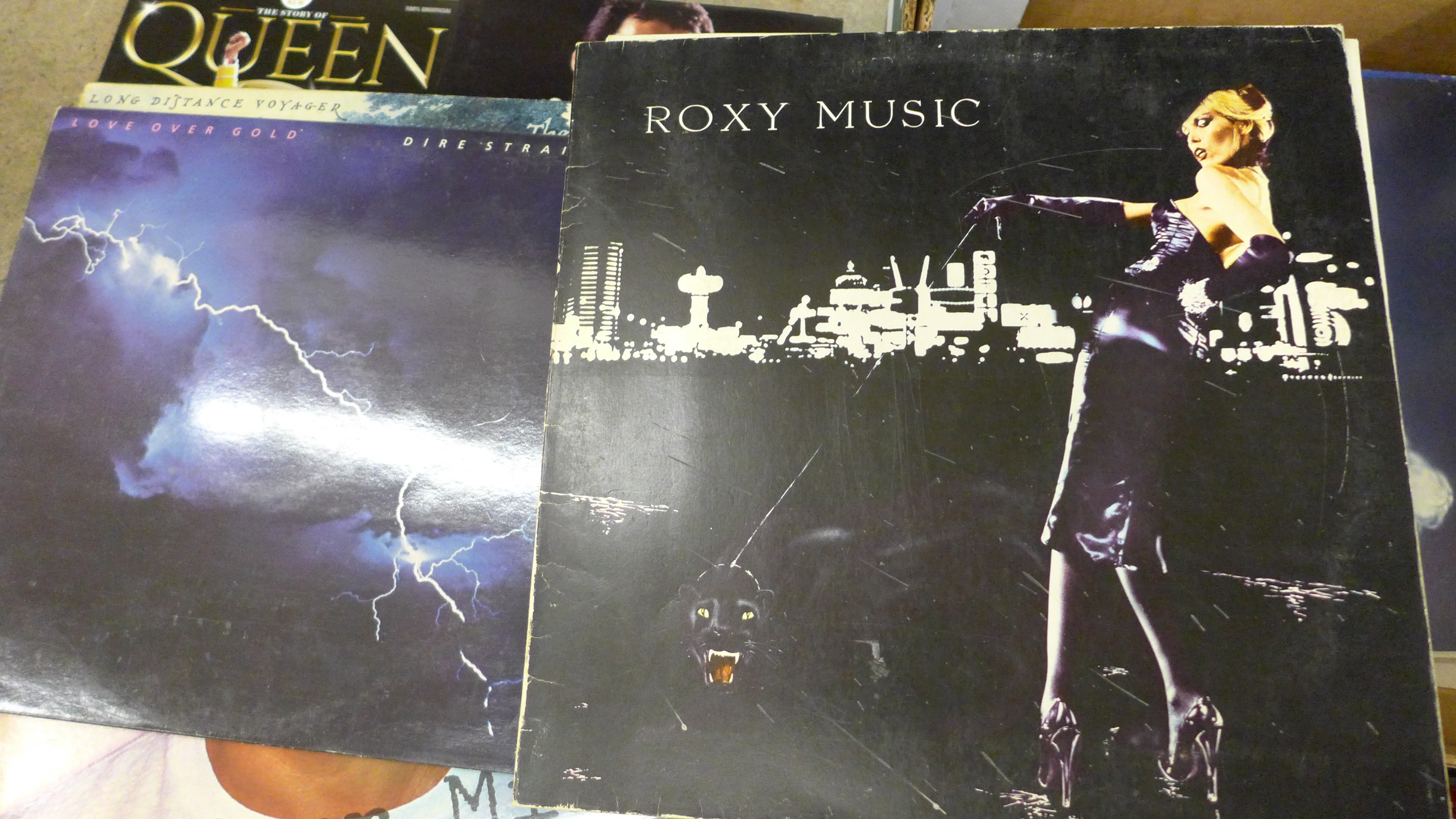 ELO CDs, mixed LP records including Bryan Ferry, Dire Straits, UB40, Moody Blues, Queen, plus - Bild 4 aus 4