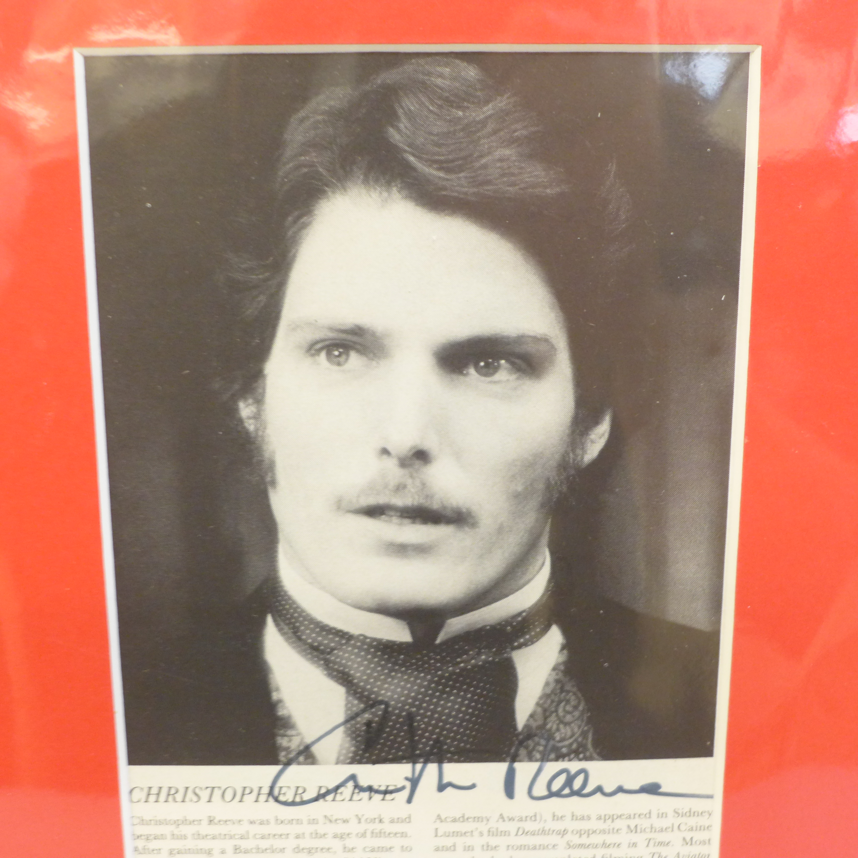 A Christopher Reeve, Superman autograph display - Image 3 of 3