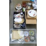 Five boxed of mixed collectors plates, some with boxes **PLEASE NOTE THIS LOT IS NOT ELIGIBLE FOR