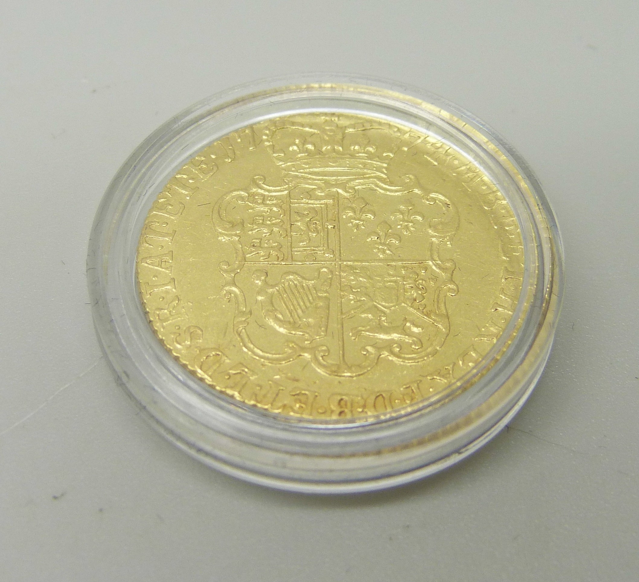 The Royal Mint, a George III gold Guinea 1774, boxed with certificate - Image 3 of 5