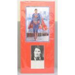 A Christopher Reeve, Superman autograph display
