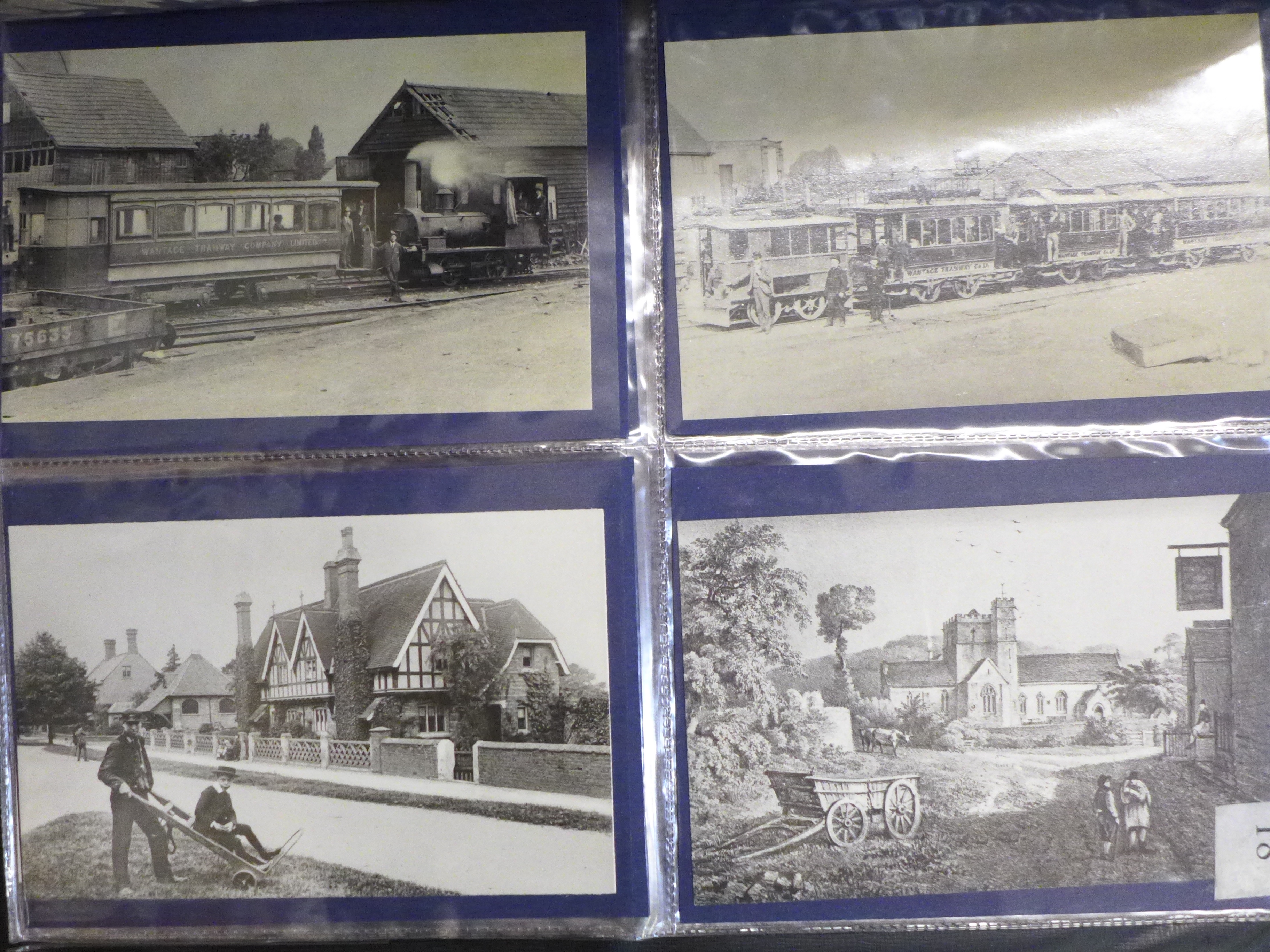 A large postcard collection album of approximately 175 mainly real photograph postcards covering - Image 4 of 6