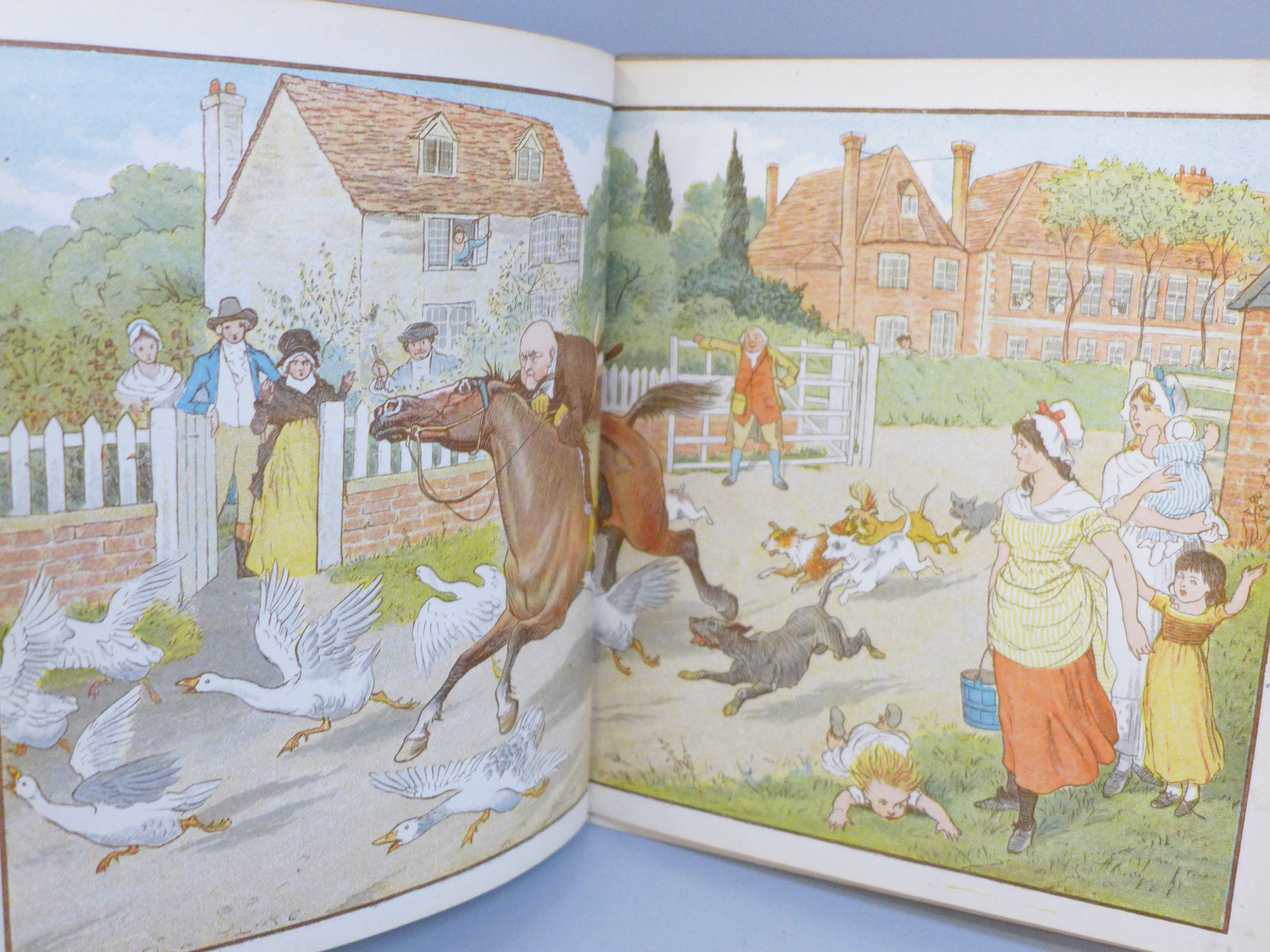 Two hard bound volumes of R. Caldecott's coloured picture books, published by George Routledge and - Image 4 of 9