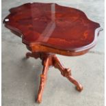 An Italian Sorrento ware walnut effect coffee table