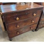 A Victorian mahogany chest of drawers