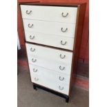 A G Plan Librenza painted tola wood and black chest of drawers