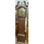 A 19th Century oak 8-day longcase clock, the circular brass dial signed R. Todd, Scarborough