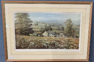 A signed limited edition W.R. Makinson landscape print, framed