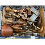 Assorted antique woodworking tools