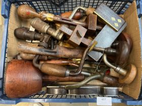Assorted antique woodworking tools