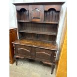 A George III style oak dresser