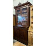 A late Victorian mahogany bookcase