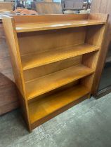 A teak open bookcase