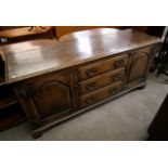 A George II style oak dresser