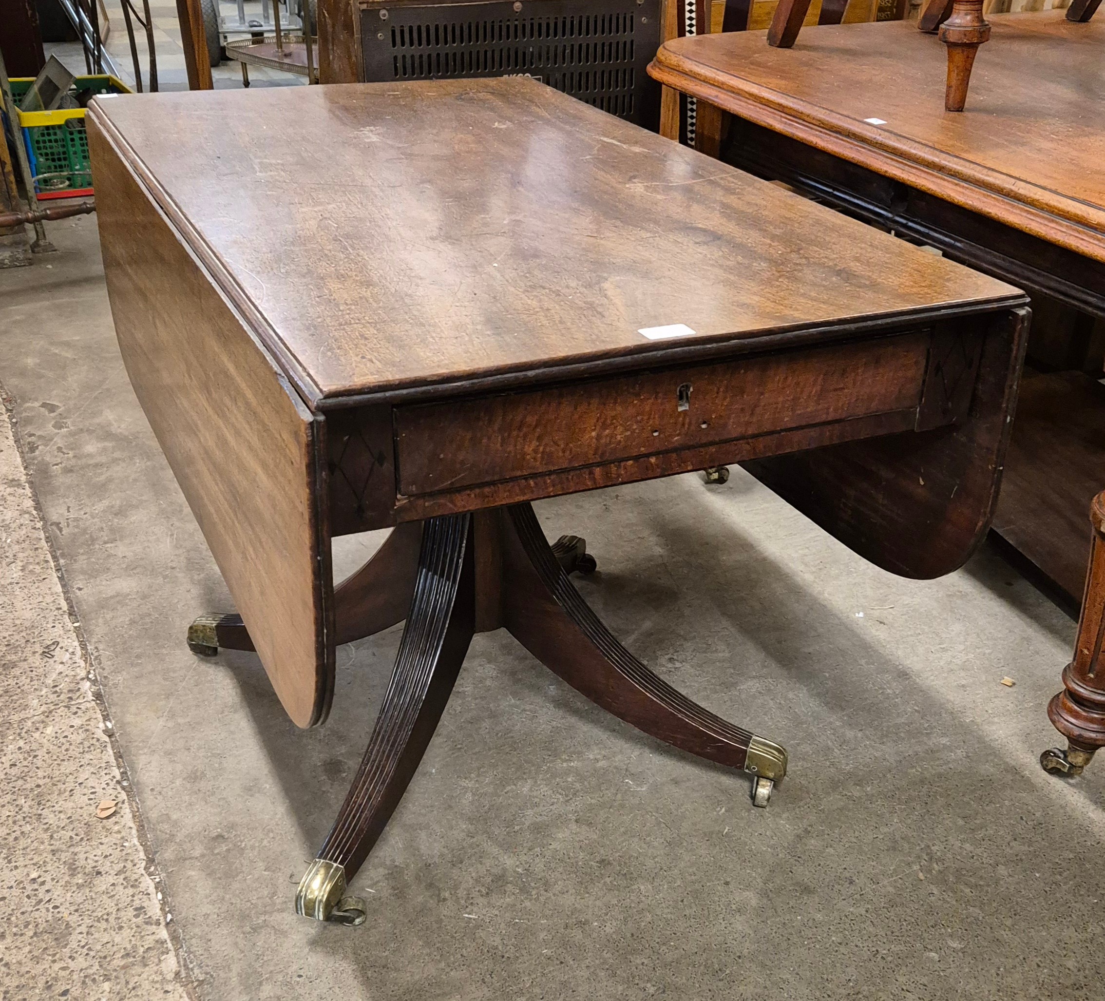 A George IV mahogany sofa table