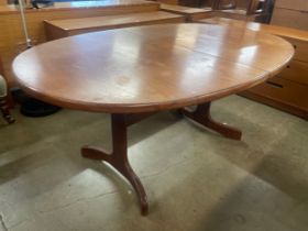 A G-Plan Fresco teak oval extending dining table