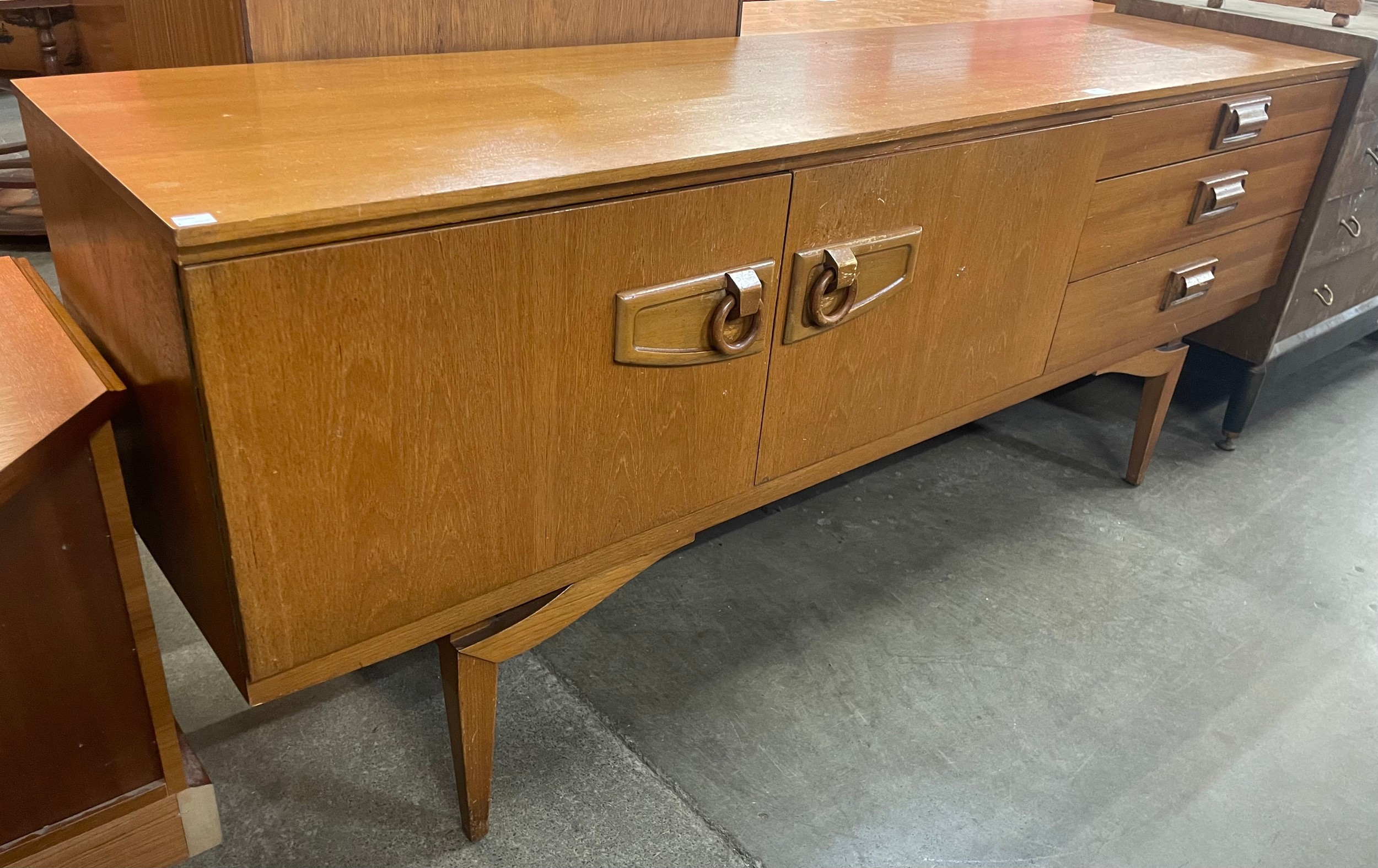 A teak sideboard