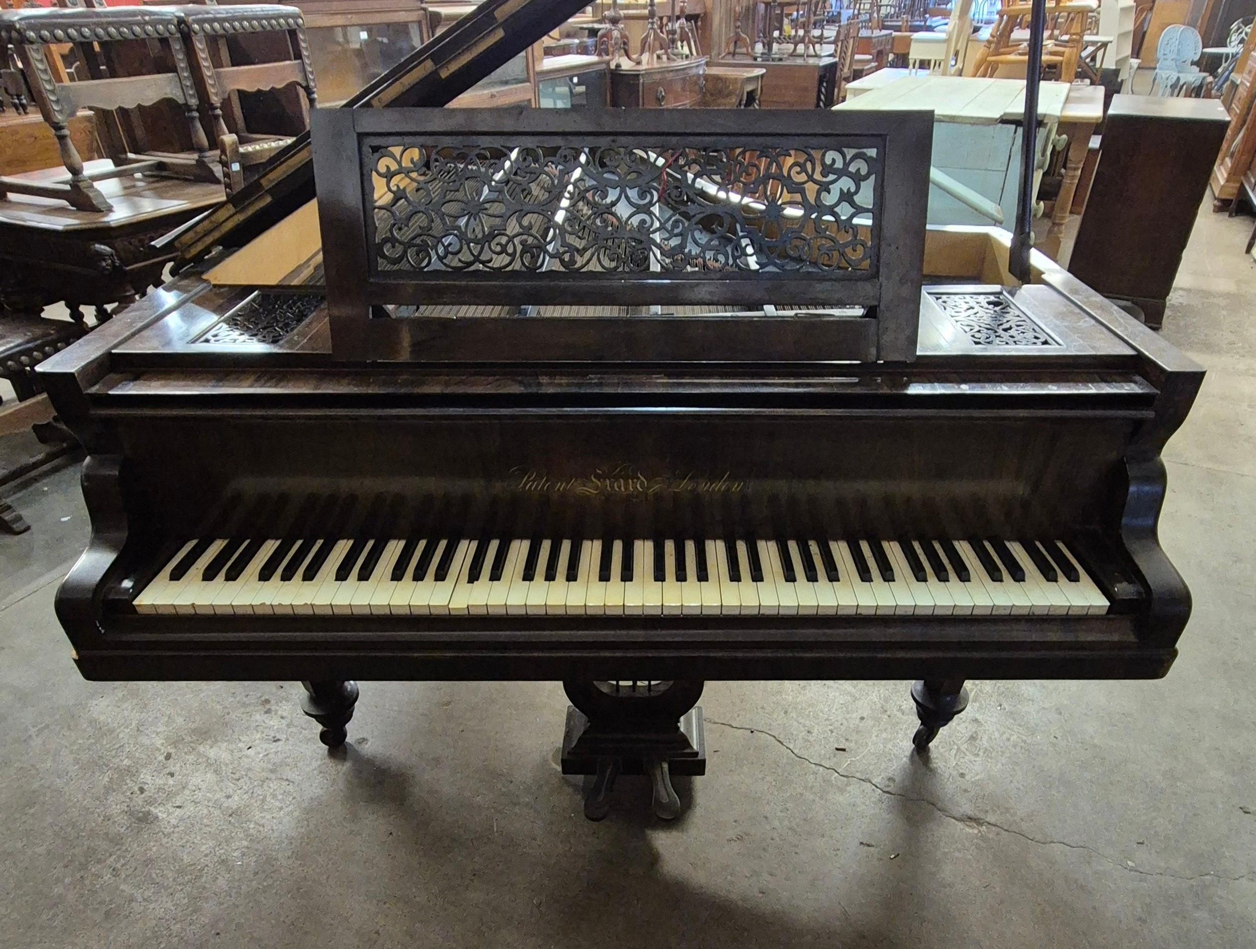 A 19th Century French Erard rosewood baby grand piano. Sold with non-transferable Standard Ivory - Image 2 of 2