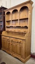 A Victorian style pine dresser