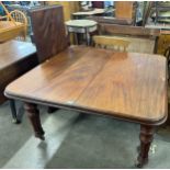 An early Victorian mahogany extending dining table