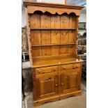 A Victorian style pine dresser