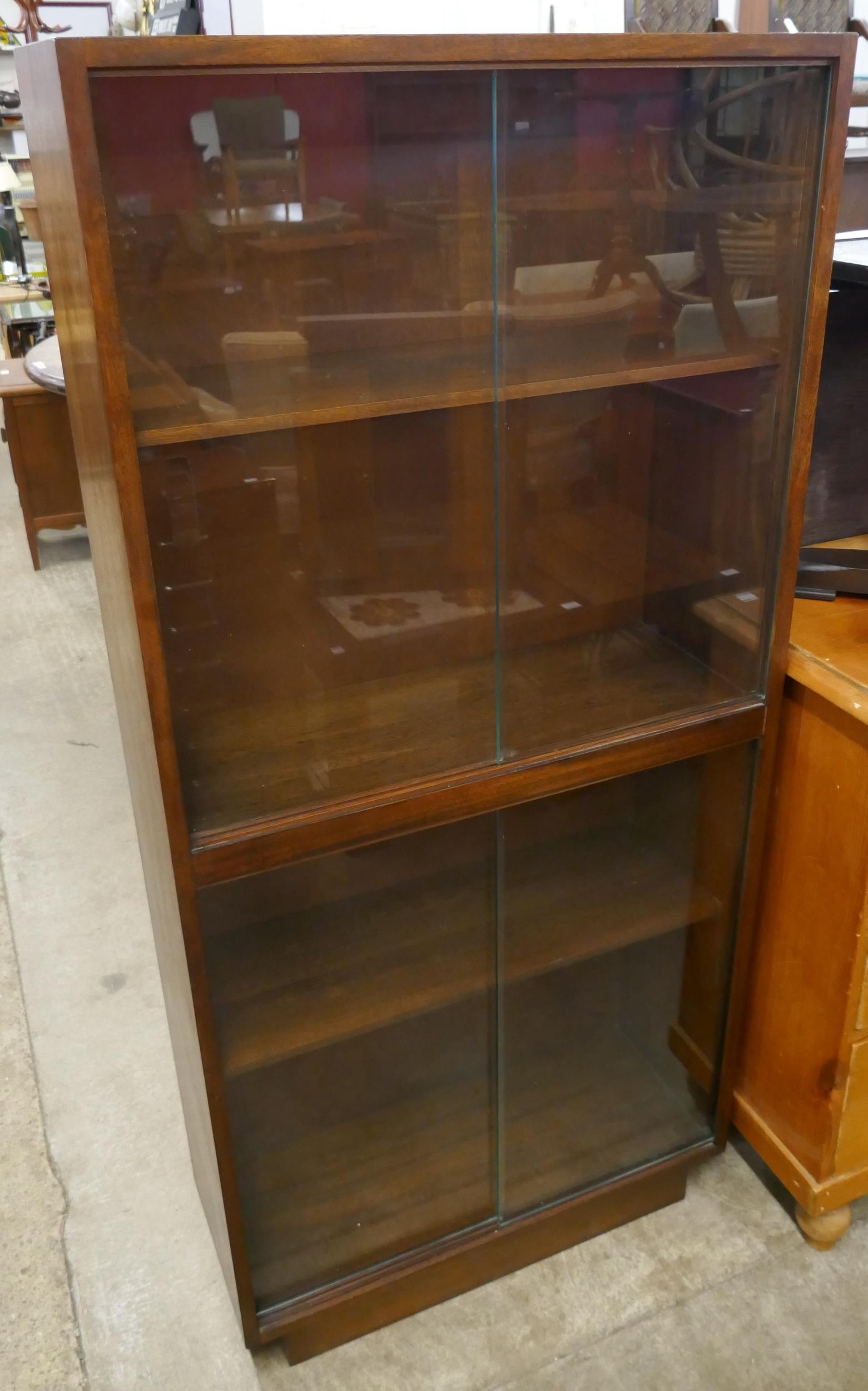 A teak bookcase