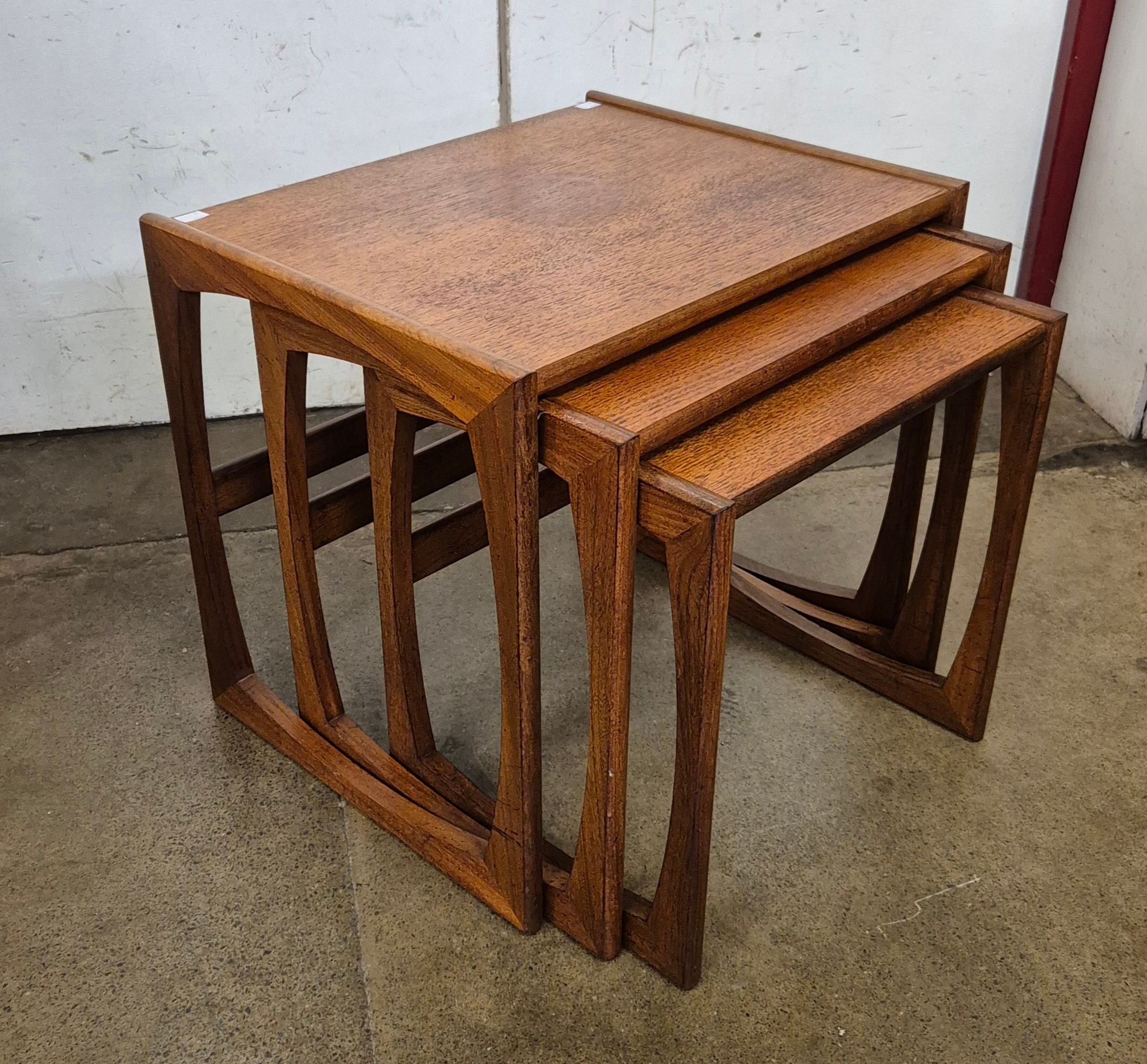 A G-Plan Quadrille teak nest of tables