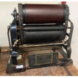 A Victorian Gestetner printing machine