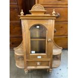 A Victorian style pine wall hanging cabinet