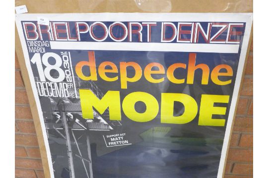 A Depeche Mode concert poster - Image 2 of 3