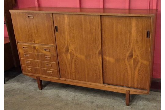 A Danish teak highboard - Image 1 of 2