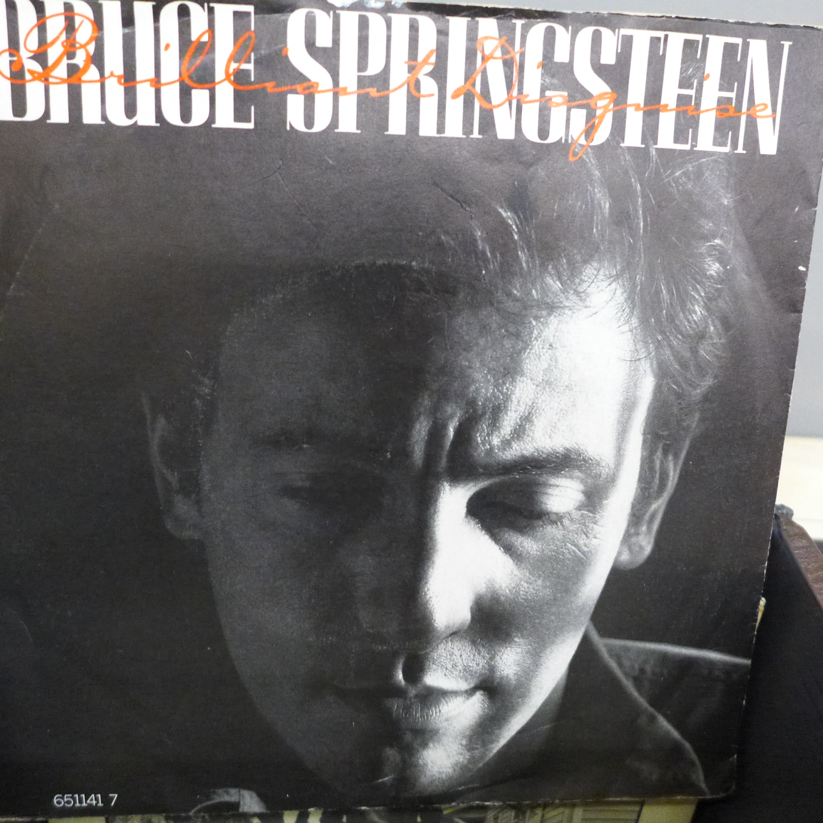 A box of 33 U2 7" singles and 26 Bruce Springsteen 7" singles - Image 5 of 7