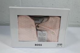 Three boxed as new BOSS Girl's White and Pink Mono