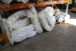 A quantity of miscellaneous mattresses in various sizes, brands and types.