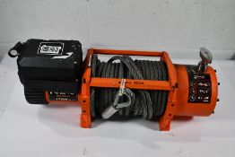 A pre-owned Rhino truck winch (17500lb) (Unit only).