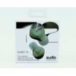 Twenty boxed as new Sudio T2 True Wireless Earphones in Jade (Boxes sealed) (EAN: 7350071384497)
