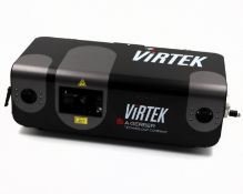 A pre-owned Virtek Iris 3D VPS Laser Mapping Projector with accessories in a foam lined flight case