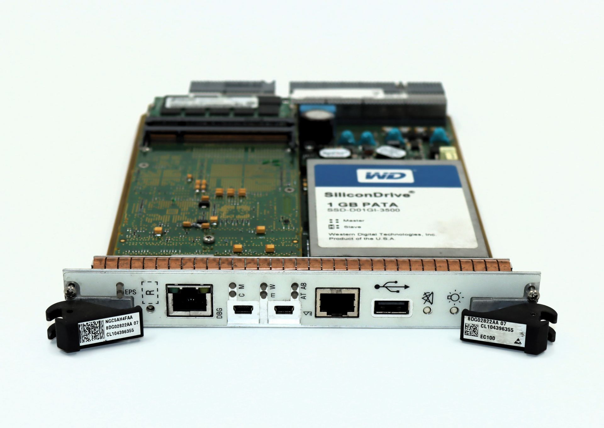 A pre-owned Alcatel Lucent 8DG02822AA AE07 Equipment Controller (Untested, sold as seen).