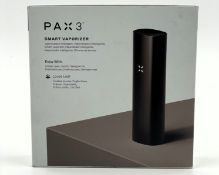 A boxed as new PAX 3 Dry Herb Vaporizer Basic Kit in Onyx (EAN: 840005600337) (Box sealed, may have