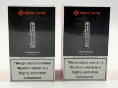 Two boxed as new Geek Vape Z50 Kits in Rainbow (Over 18s only).