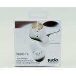 Twenty boxed as new Sudio T2 True Wireless Earphones in White (Boxes sealed) (EAN: 7350071384121)