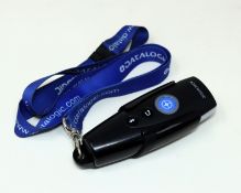 Twenty two pre-owned Datalogic DBT6400 Bluetooth 2D Barcode Scanners with lanyards.