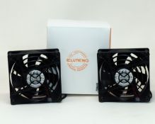 Sixty eight boxed as new ELUTENG 2-in-1 80mm USB PC Case Fans.