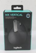 An as new Logitech MX Vertical Advanced Ergonomic Wireless Mouse, 5099206081901.