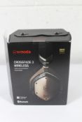 Boxed as new V-MODA Crossfade 3 Wireless Over-Ear Headphones - Bronze/Black.