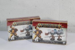 Two Warhammer Age of Sigmar Stormcast Eternals Vindictors + Paint Sets, 5011921191956. As New.