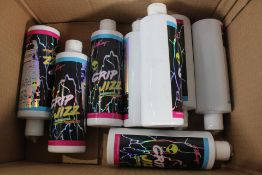 Eight bottles of Cave Man Grip Jizz Liquid Chalk. As New.