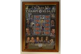 Chelsea FC Champions Season 2004/05 GB Sheet framed