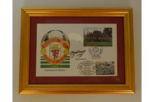 Manchester United Cover Signed by Tommy Docherty